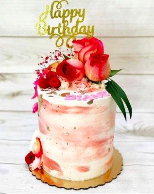 Flower Birthday cake