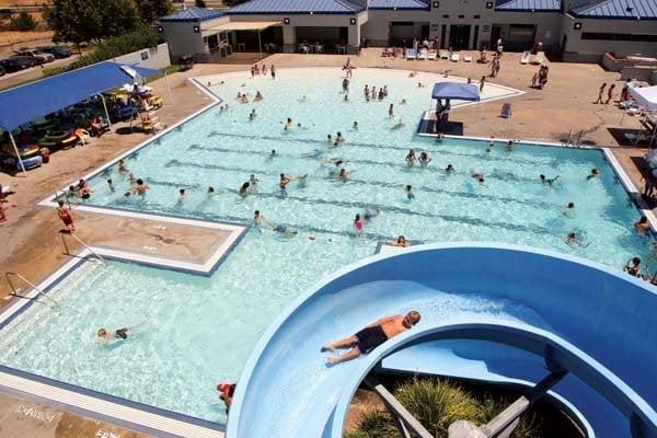 Roseville Aquatics Complex water slide