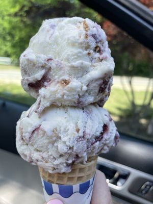 Small (I'm not kidding ) Blueberry Crumble ice cream