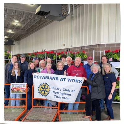 Carl Marx and family helping out 4 local foodbanks, as part of the Thornton/Northglenn Rotary Club