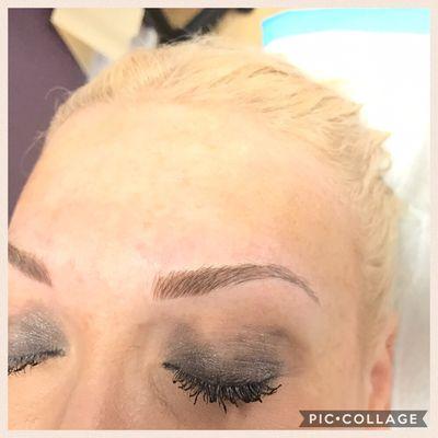 Microblading after touchup