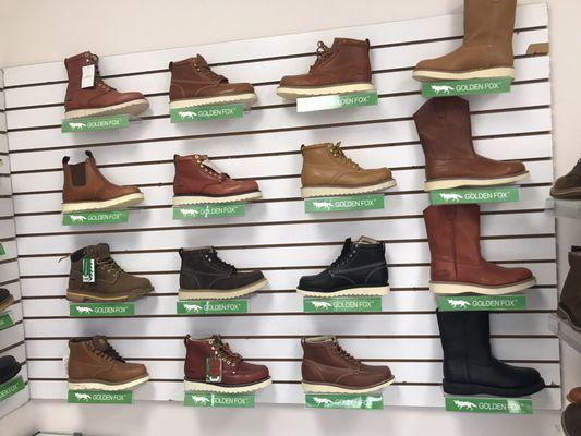 Nice selection. Variety. Great customer service. The gentleman went above and beyond to search for steel-toe plain toe boots we needed.