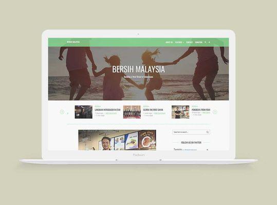 Bersih Site - Design by Zahid Aramai on WordPress