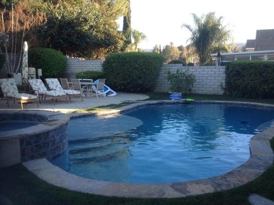 Love my pool and Spa that Mr. Carlos pools completed for me. Very happy!