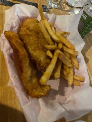 All you can eat fish and chips $15.00