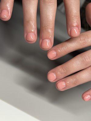 Structure gel manicure treatment to grow nails! (Former nail biter)