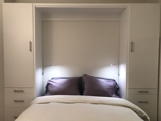 Wall bed unit (open)