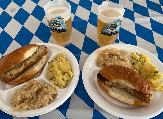 Maifest!  Bratwurst dinners!  And Beers!