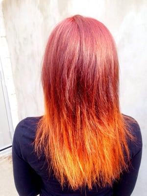 Flames.....hair by Leisa