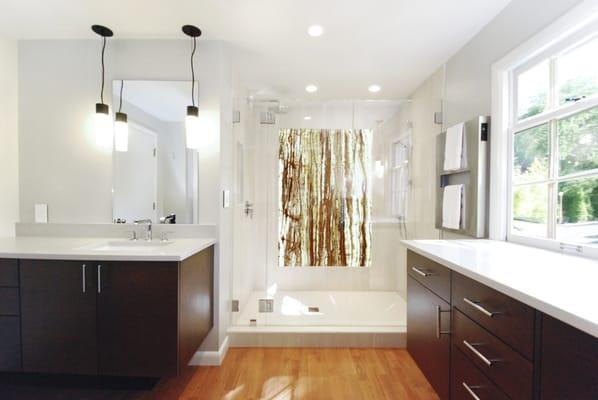 Bright Contemporary Master Bathroom