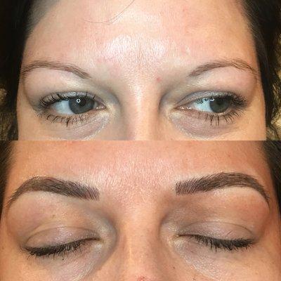 Microblading before and after