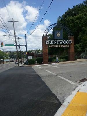 If you're heading to town, it's just on other side of Brentwood Towne Square sign.