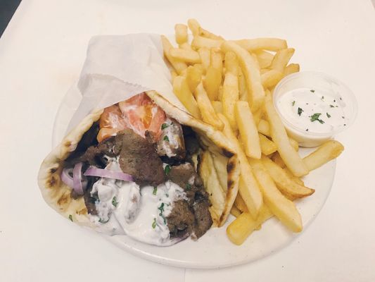 original Gyro and fries