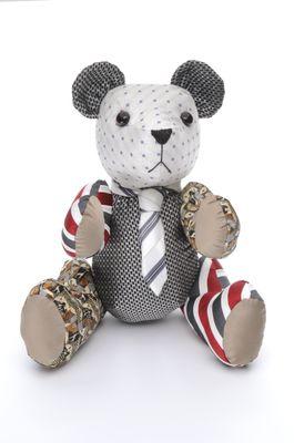 Honoring Grandad with keepsake necktie bears for all the grandkids!