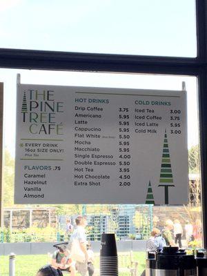 Drink menu