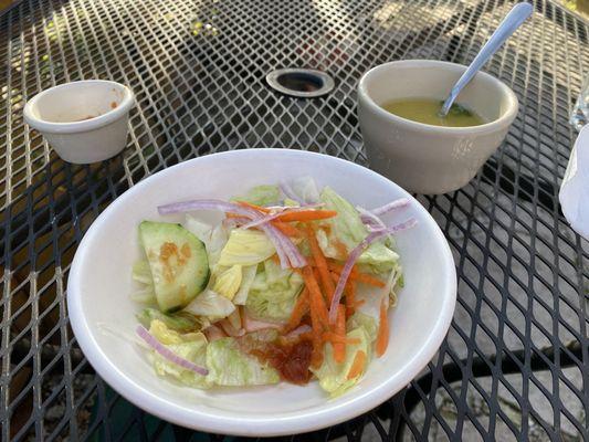 Salad, Lentil Soup