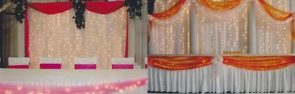 Backdrops & Head Tables