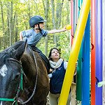 Out on the sensory trail at High Hopes Therapeutic Riding.