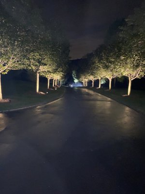 Driveway lighting Far Hills