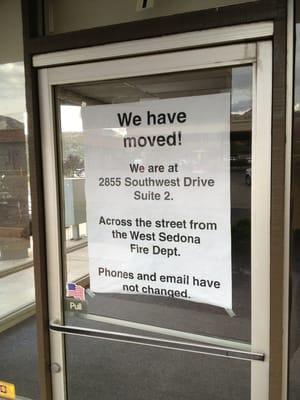 They have moved! to 2855 Southwest Drive #2