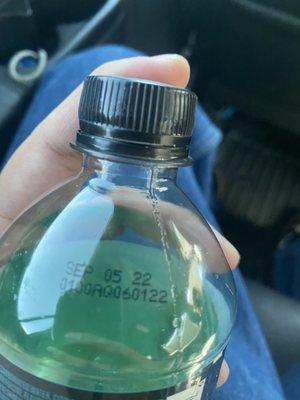 Mountain Dew that's being sold despite it being one month after the listed Expiration date