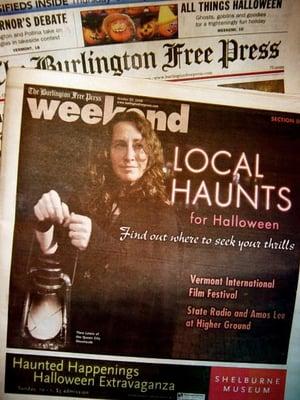 Cover of the Weekend section of The Burlington Free Press.