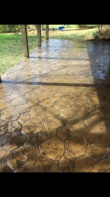 Stamped concrete