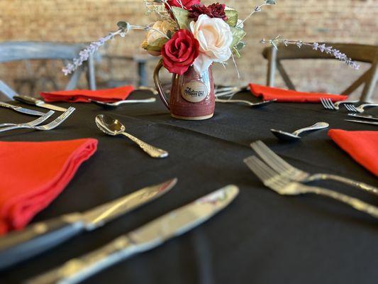 Valentines Day Table Arrangement