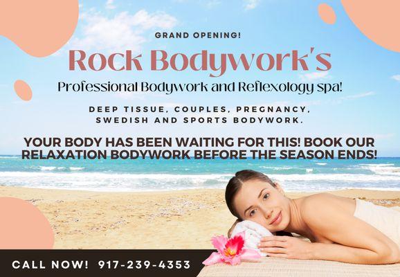 Schedule Relaxation Bodywork treatment before summer ends!