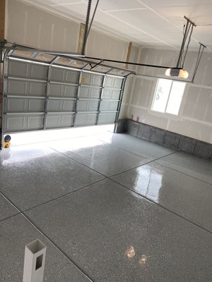 Yes we Epoxy Garages also! This is a great way to preserve your garages finish as well as give it an amazing look with some better grip!!