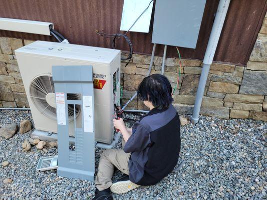 Heat pump install