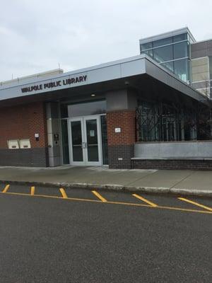 Walpole Public Library -- 143 School Street @ Junction of Stone Street, Walpole            Storefront