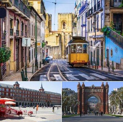 Lisbon, Madrid, Barcelona
Fall & Winter
9 days/ 8 nights
3 nights Lisbon, 2 nights Madrid, 3 nights Barcelona
$2030 pp/dbl occupancy