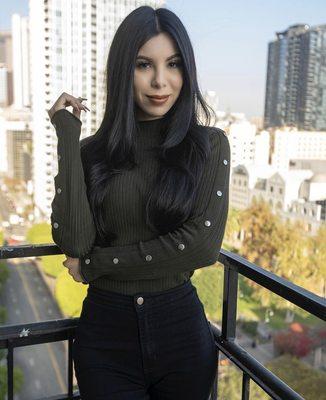 Beautiful hair and views @ The Loft DTLA