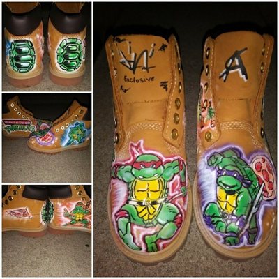 Custom Airbrush kid boots