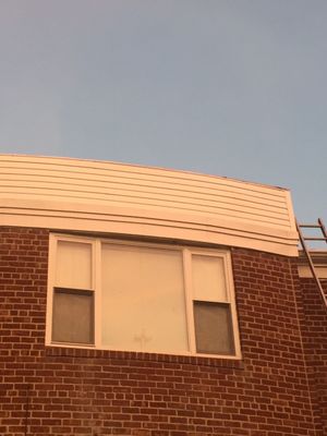 New siding on building