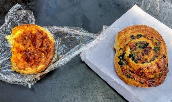 Cheese Pastry and Spinach and Ricotta Pastry at Four and Twenty Bakery