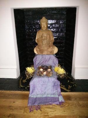 Beautiful shrine by Josh again tonight. Metta meditation was lovely too.