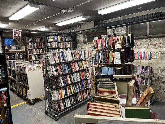 Used bookstore, fiction room