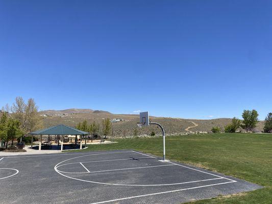 Basketball court.