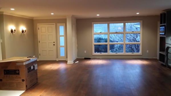 Open floor plan remodel in progress