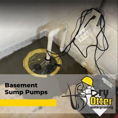 Dry Otter installs basement sump pumps