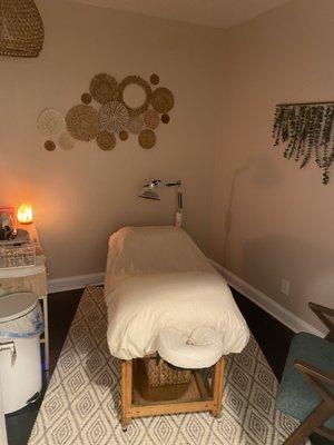 Treatment room at Ecolibrium Wellness.