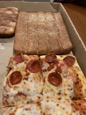 Burnt pepperonis...