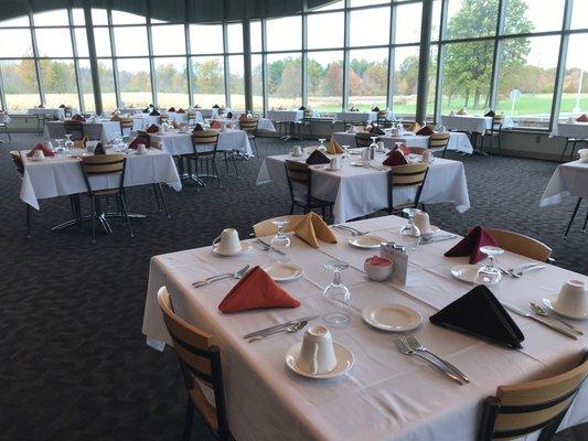 Bistro dining room with our view.