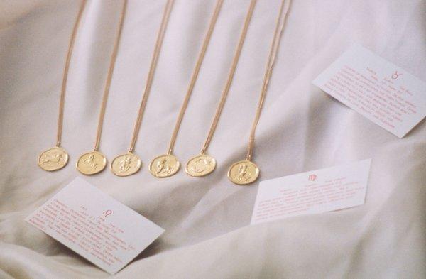 Zodiac coin necklaces