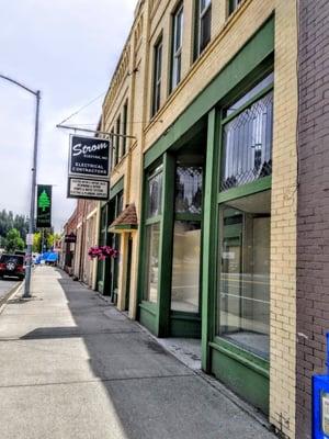 Strom Electric's main office in downtown Troy, Idaho.