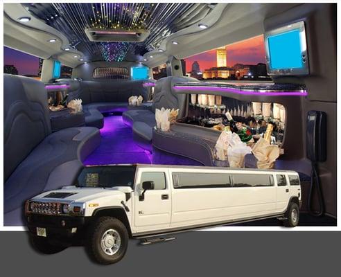 22 Passenger Hummer H2 by Krystal Limousines