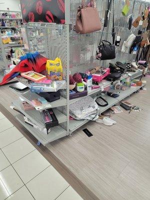 Purse and makeup area