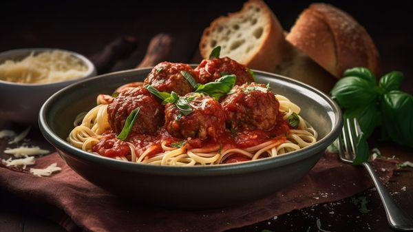 Spaghetti Meatballs Marinara